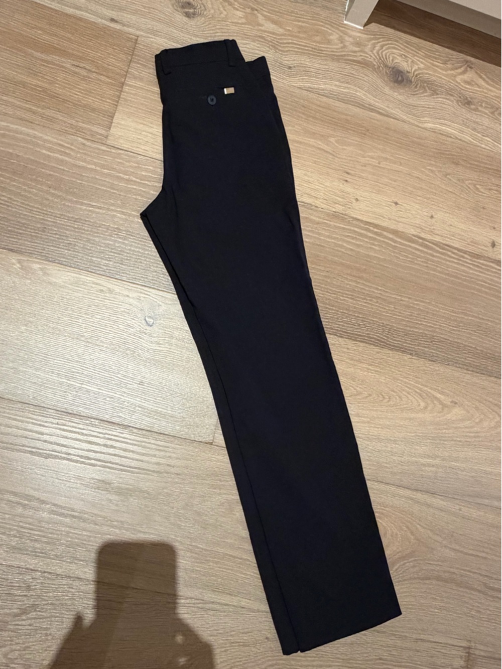 BOSS boys Navy slacks Dress Pants - Picture 4 of 6